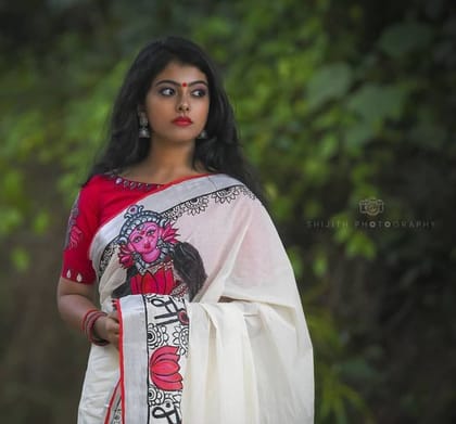 AWESOME LINEN COTTON PRINTED SAREE - 2213