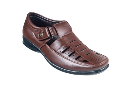 Action Gents Brown Sandal-Tan / 6