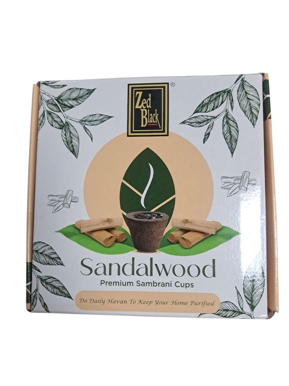 ZED BLACK SANDALWOOD SAMBRANI CUPS 12N