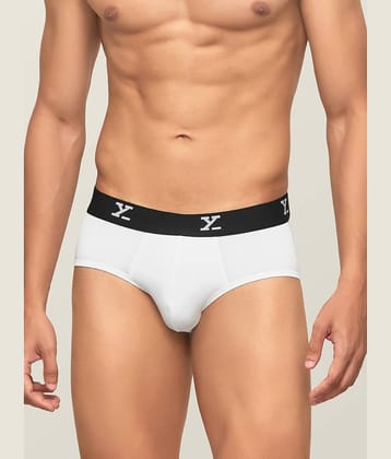 XYXX Pack of 1 Modal Briefs For Men's ( White )