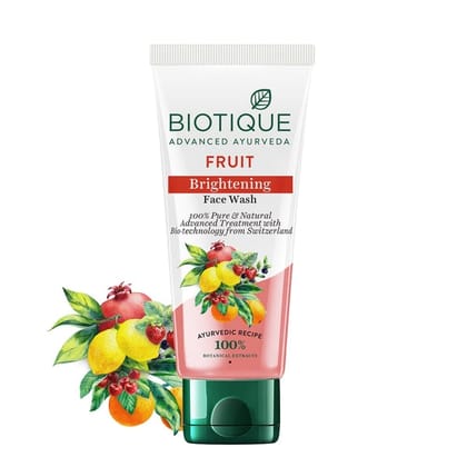 Biotique Fruit Brightening Face Wash 100ml Biotique Fruit Brightening Face Wash 100ml