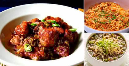 1 x Shezwan Noodles @99 (Half), 1 x Chilli Chicken Dry, 1 x Manchaow Soup @99