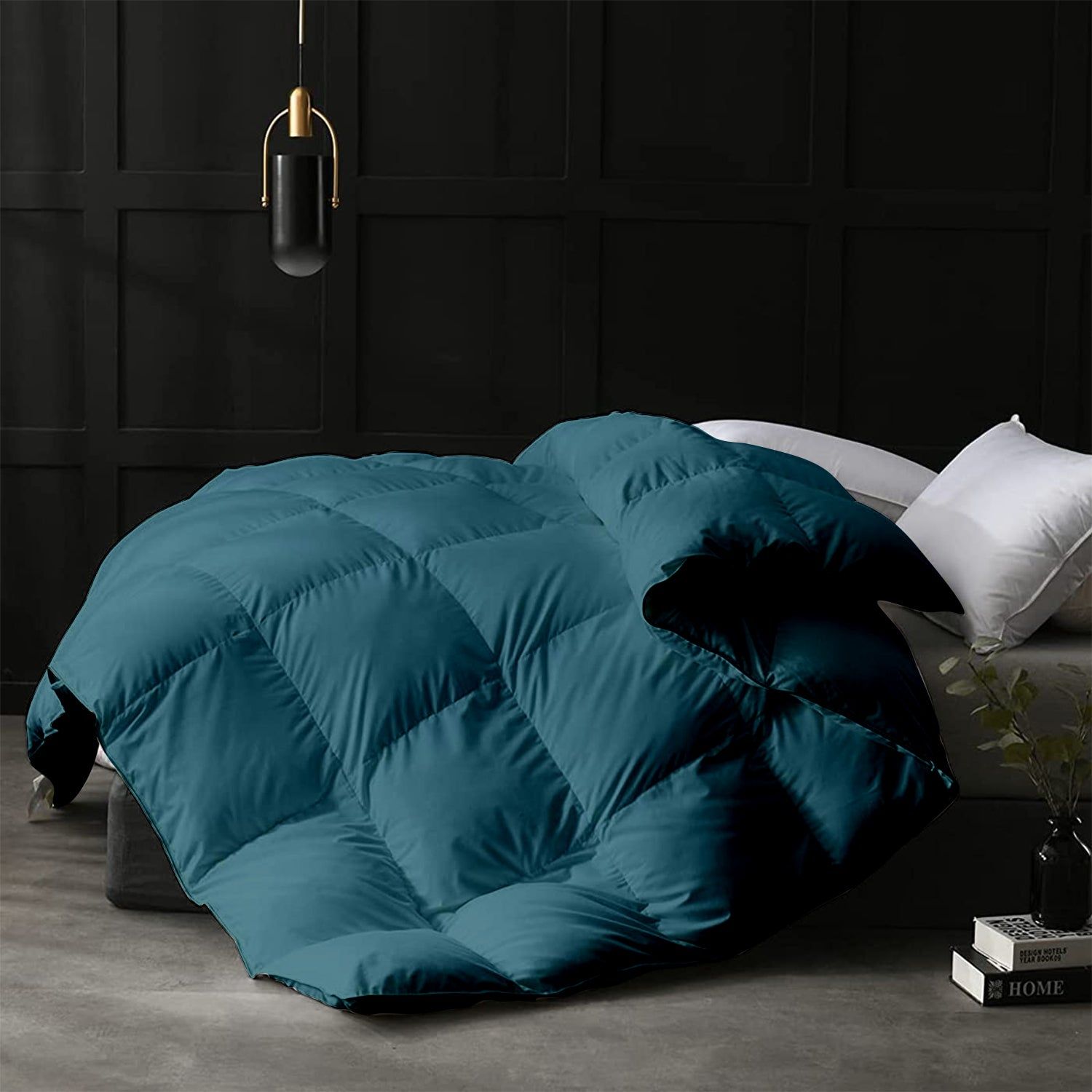 Razzai 500 GSM Winter Comforter Premium Collection Quilted Comforter |Teal|Microfiber|lightweight-Single / Teal