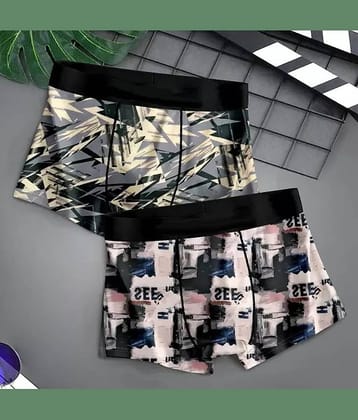 Cavenders Pack of 2 Nylon Trunks For Men's ( Multicolor )