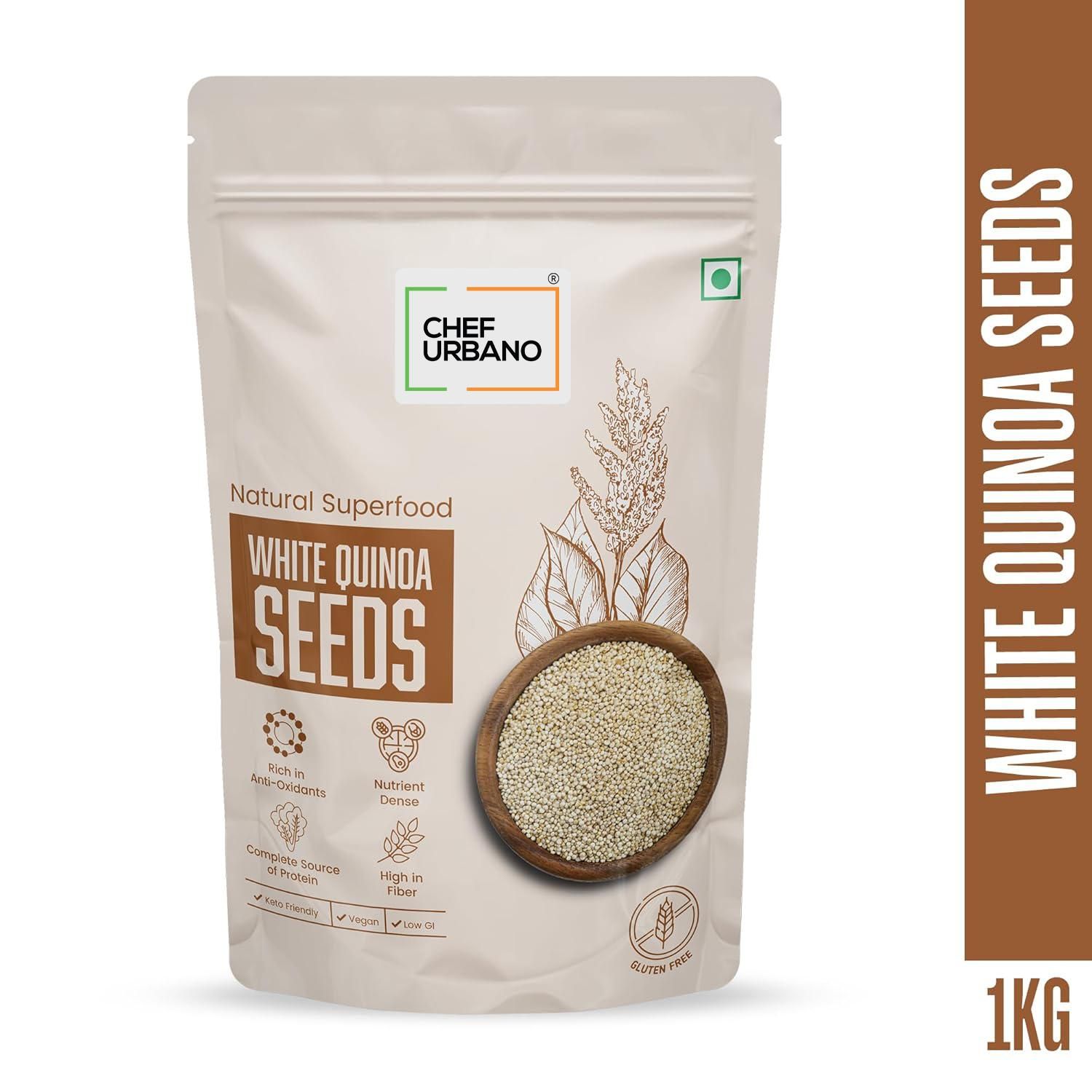 Chef Urbano Seeds White Quinoa Pouch 1 Kg (MRP: Rs. 299/-)