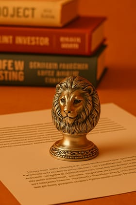 Lion Head Paper Weight for Office Table