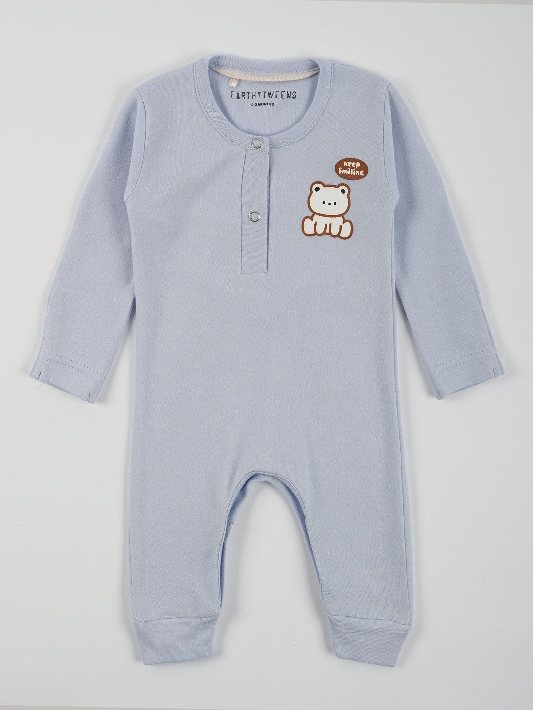 Heather Cotton Jersey Jumpsuit-0-3 months