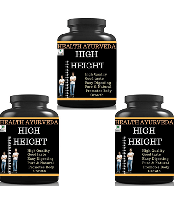 Health Ayurveda High Height | Height Badhane Ki Dawa Capsule 90 No.S Pack of 3