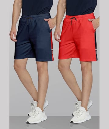 Ardeur Multi Cotton Blend Men's Shorts ( Pack of 2 )