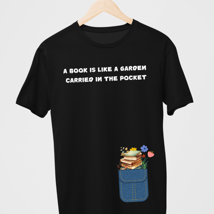 BOOK IS LIKE A GARDEN-Black / S