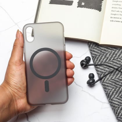 Black Paper Matte Magsafe Case for Apple Iphone X/xs