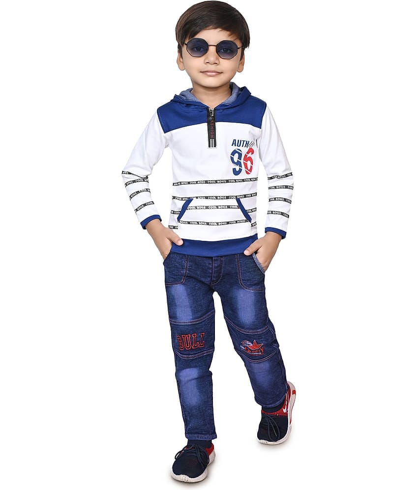 DS DRESSES Pack of 1 Boys Cotton Blend T-Shirt & Pants Set ( Red )