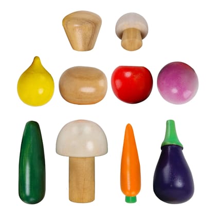 Numobel-Toys-Waldorf-Pretend Play-Vegetables-Set of 10