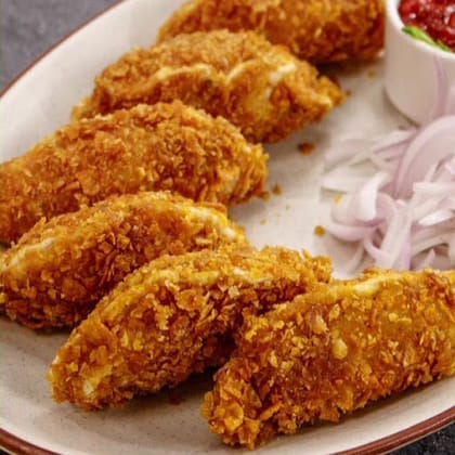 Crispy Golden Fried Chicken Momos(6 Pcs)