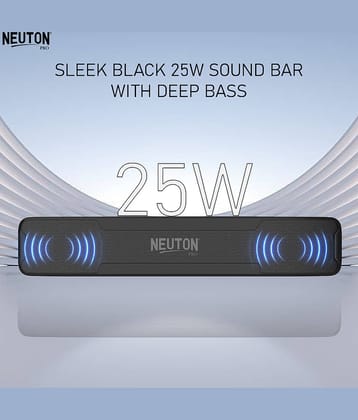 NEUTON PRO TOP BARR 25 W Bluetooth Speaker Bluetooth v5.0 with SD card Slot,USB,Aux Playback Time 5 hrs Black