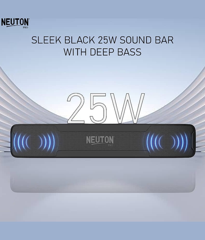 NEUTON PRO TOP BARR 25 W Bluetooth Speaker Bluetooth v5.0 with SD card Slot,USB,Aux Playback Time 5 hrs Black