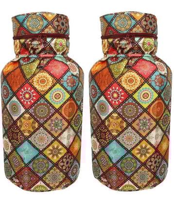 E-Retailer Set of 2 Polyester Multi Cylinder Cover