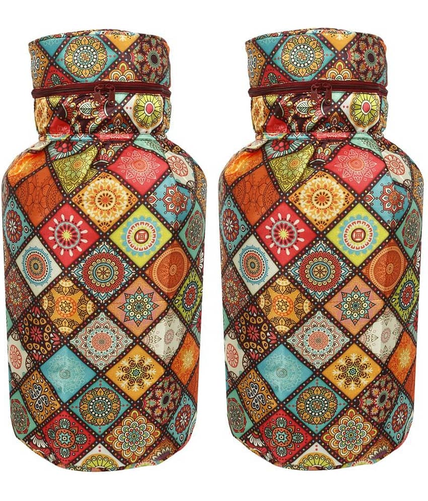 E-Retailer Set of 2 Polyester Multi Cylinder Cover