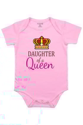 Daughter Of Queen Baby Romper | Onesies-Baby Romper / 0-3 Months / Pink