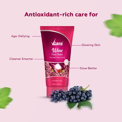 Wine Face Wash for Anti Ageing - 100 ml