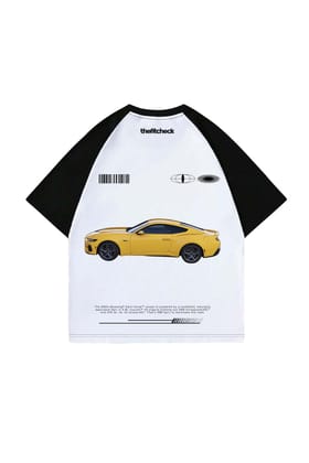 Mustang GT Ranglan Designed Oversized T-shirt-XS