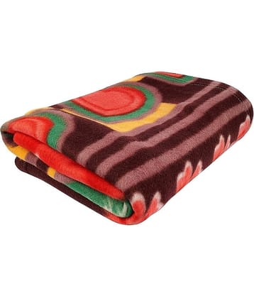 Wholesale india Fleece Floral Single Bed Blanket ( 220 cm x 150 cm ) - Multi ( Pack of 1 )
