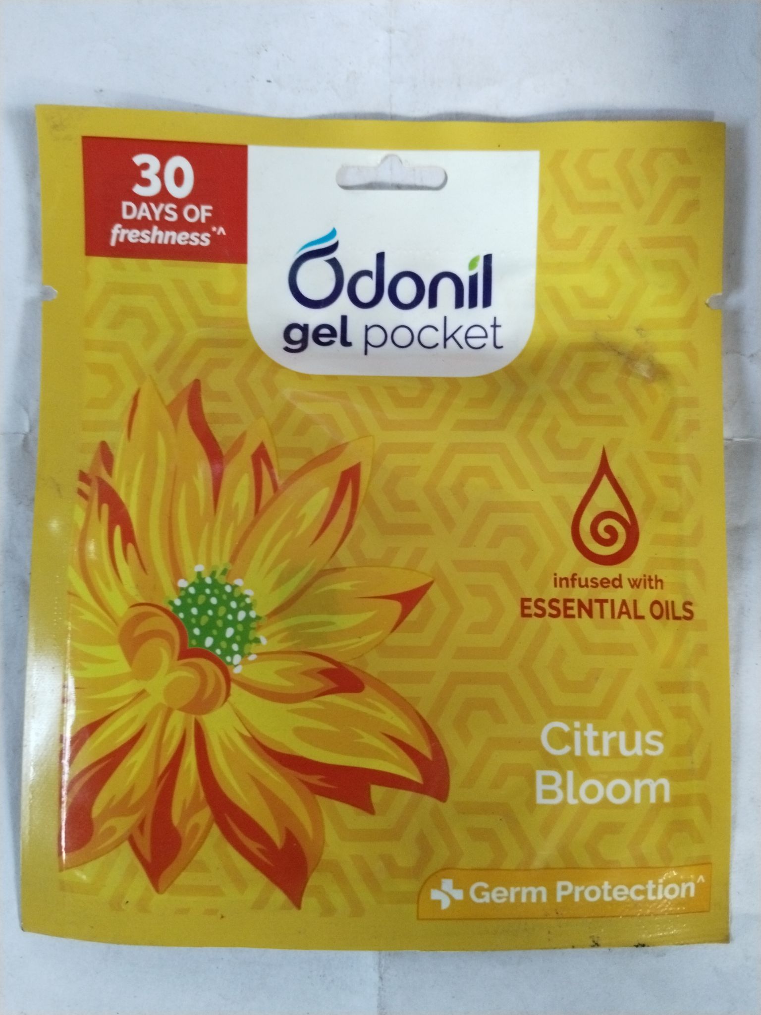 Odonil Gel pocket Citrus Bloom Germ protection 30 Days of Freshness 