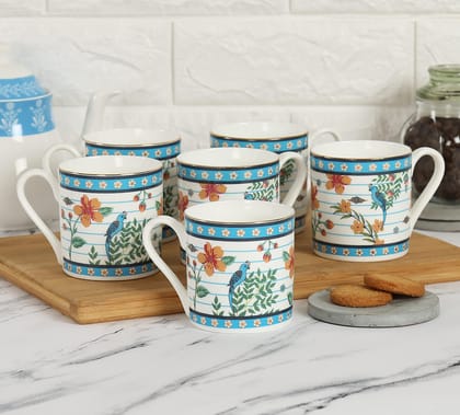 India Circus Verdant Chef D'Oeuvre Coffee Mug Set Of 6