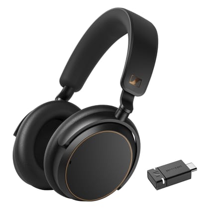 Sennheiser ACCENTUM Wireless Special Edition-Over Ear Headphones with Hybrid ANC,50 Hr Battery & Free BTD 600 Bluetooth Dongle Worth 5,990 Streaming & Crystal Clear Calls,Designed in Germany - Copper Copper / Standard