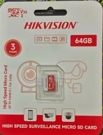 HIKVISION 64GB Micro SD Card High Speed Class 10 SDXC with Free SD Adapter, Designed for Android Smartphones, Tablets and Other Compatible Devices