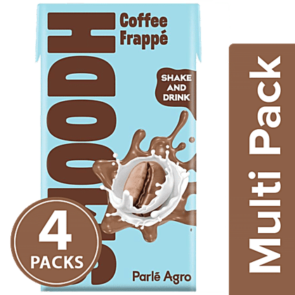 Smoodh Coffee Frappe - Rich Taste & Flavour, High In Calcium & Protein, 4x85 ml Multipack