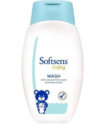Sotftsens Baby TEAR FREE Baby Wash, 200ml with natural milk cream & shea butter