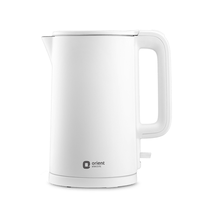 1.5L Kettle 1650 Watts | Cool Touch Body | Faster Heating | White, Plastic