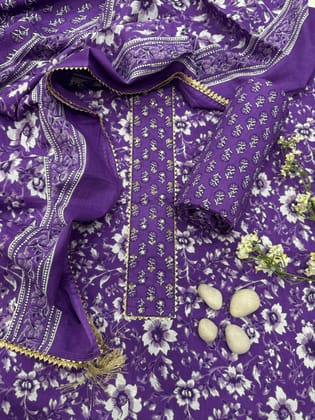 Hand Work Cotton Gota Suit