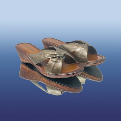 Posh Bronze Wedges-Bronze / 36