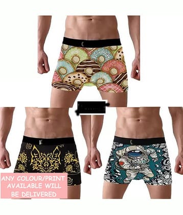 CAVENDRES Pack of 3 Nylon Trunks For Men's ( Multicolor1 )