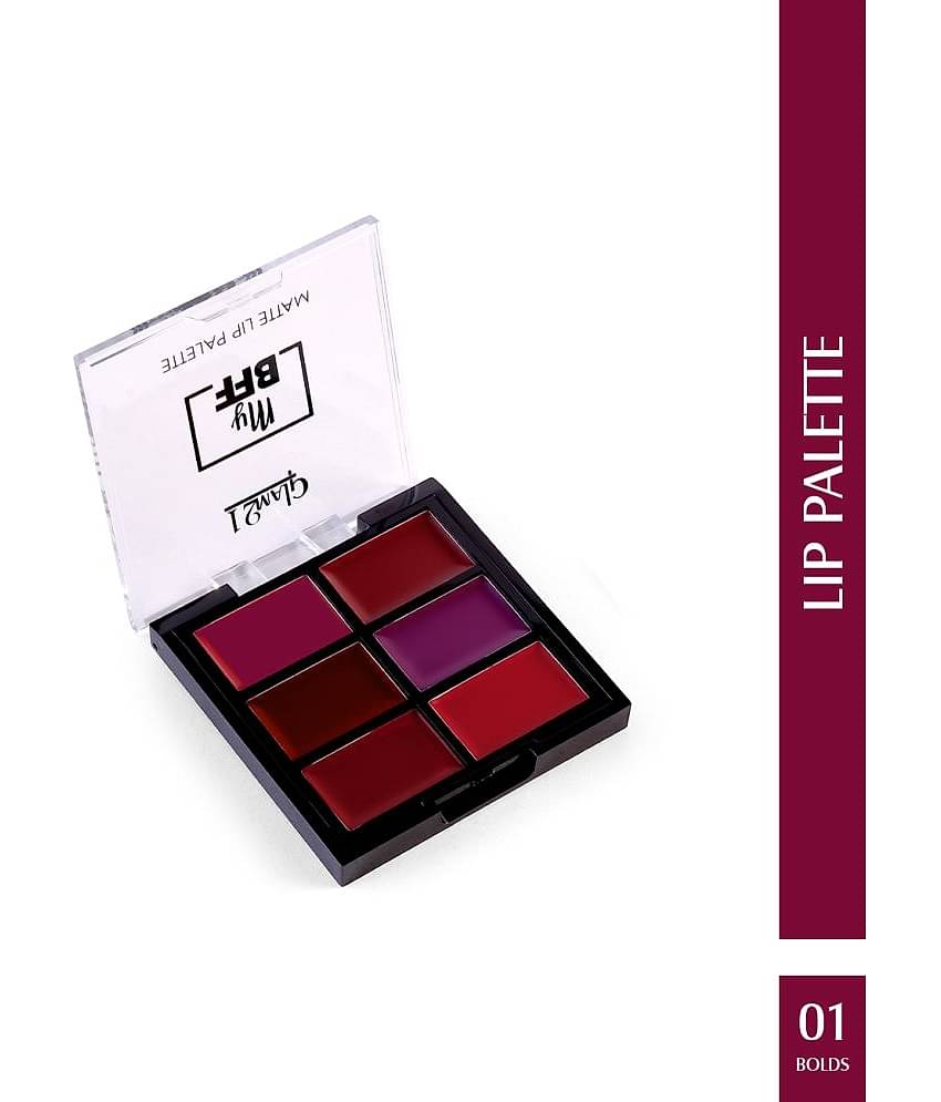 Glam21 My BFF Matte Lip Palette With 6 Lipstick Colors With Creamy Matte Finish 9gm Brights-03