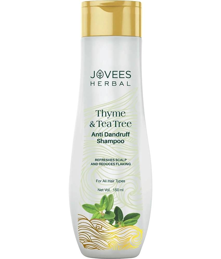 Jovees Herbal Thyme & Tea Tree Anti Dandruff Shampoo For All Hair Types, 150ml (Pack of 1)