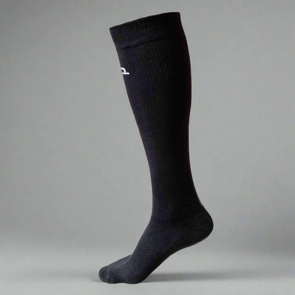 Bamboo Compression Socks - 1 Pair-Black