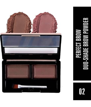 Mattlook Perfect Brow Duo-Shade Brow Powder, Eyebrow Palette, Eye Makeup, Mutlicolor-3 (8gm)