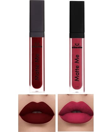 ssworld Coral Red Matte Lipstick 8