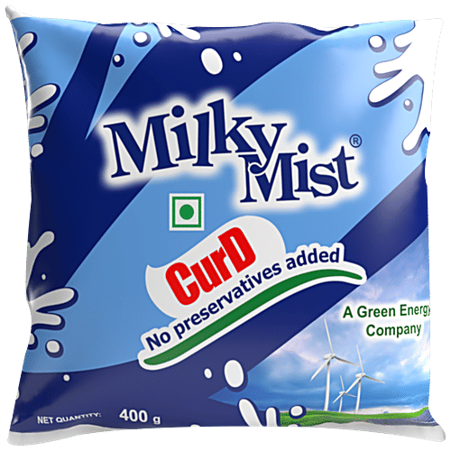 Milky Mist Curd/Dahi - No Preservatives Added, 400 g Pouch