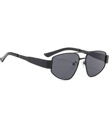PIRASO Black Square Sunglasses ( Pack of 1 )