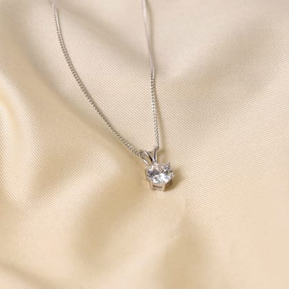 Ananya Necklace-Silver / 14"