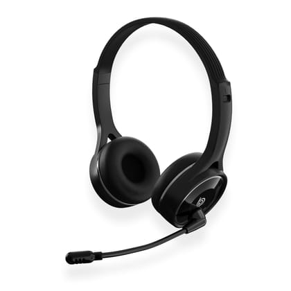 BigPassport Bluetooth Wireless Over-Ear Headset with Mic | Noise-Cancelling Headphones for Skype, Zoom, Online Meetings, Call Center, Office, PC, Laptop – Pro-Air_Bp30 (Black) BigPassport Bluetooth Wireless Over-Ear Headset with Mic | Noise-Cancelling He