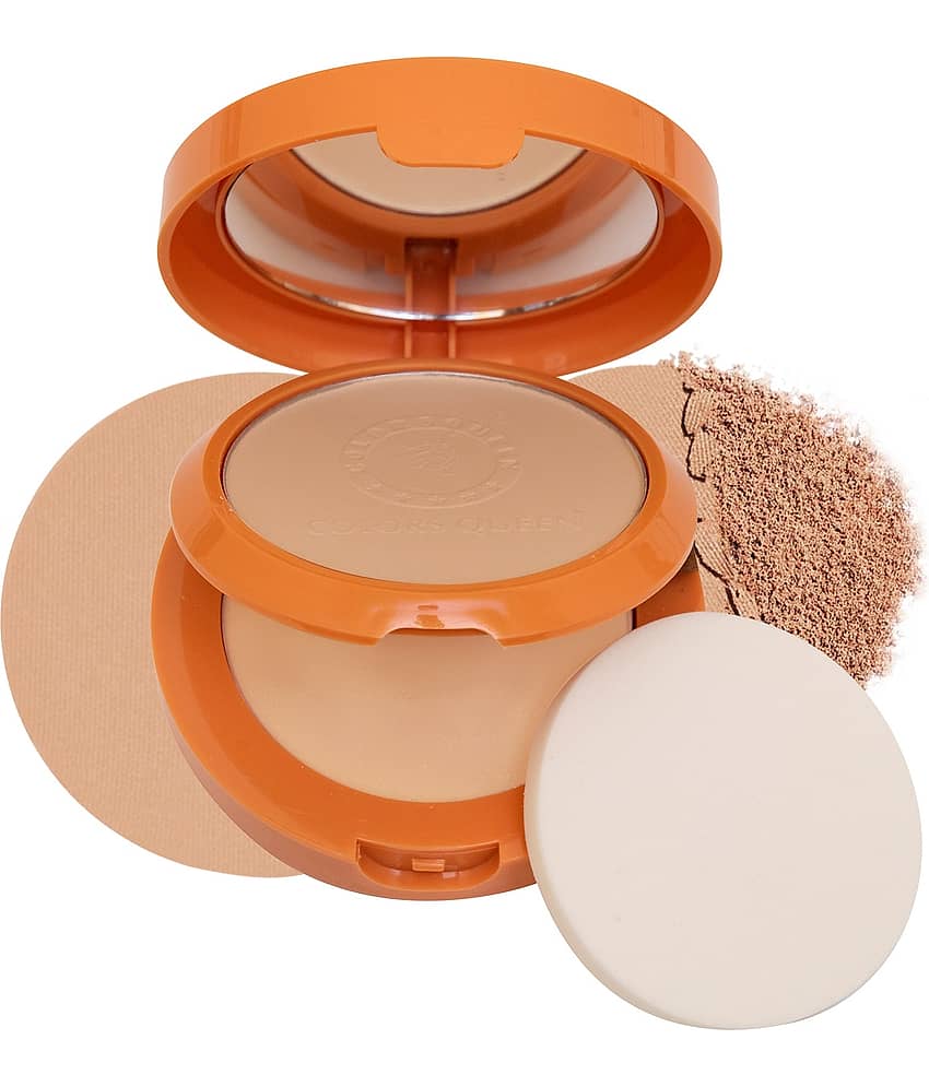 Colors Queen Sun Expert Compact Powder with SPF 60 UVA/UVB PA+++ UV Protection, Ivory (Shade - 02)