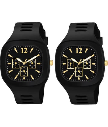 Hala - Black Silicon Analog Men's Watch