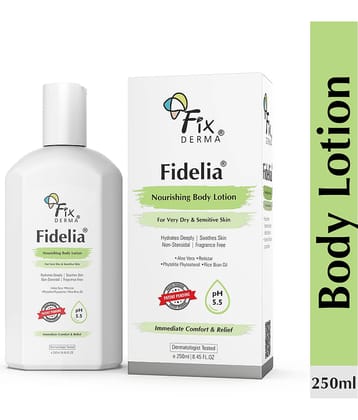 Fixderma Fidelia Nourishing Body Lotion For Dry Skin, Moisturizer for Face & Body (250 ml)