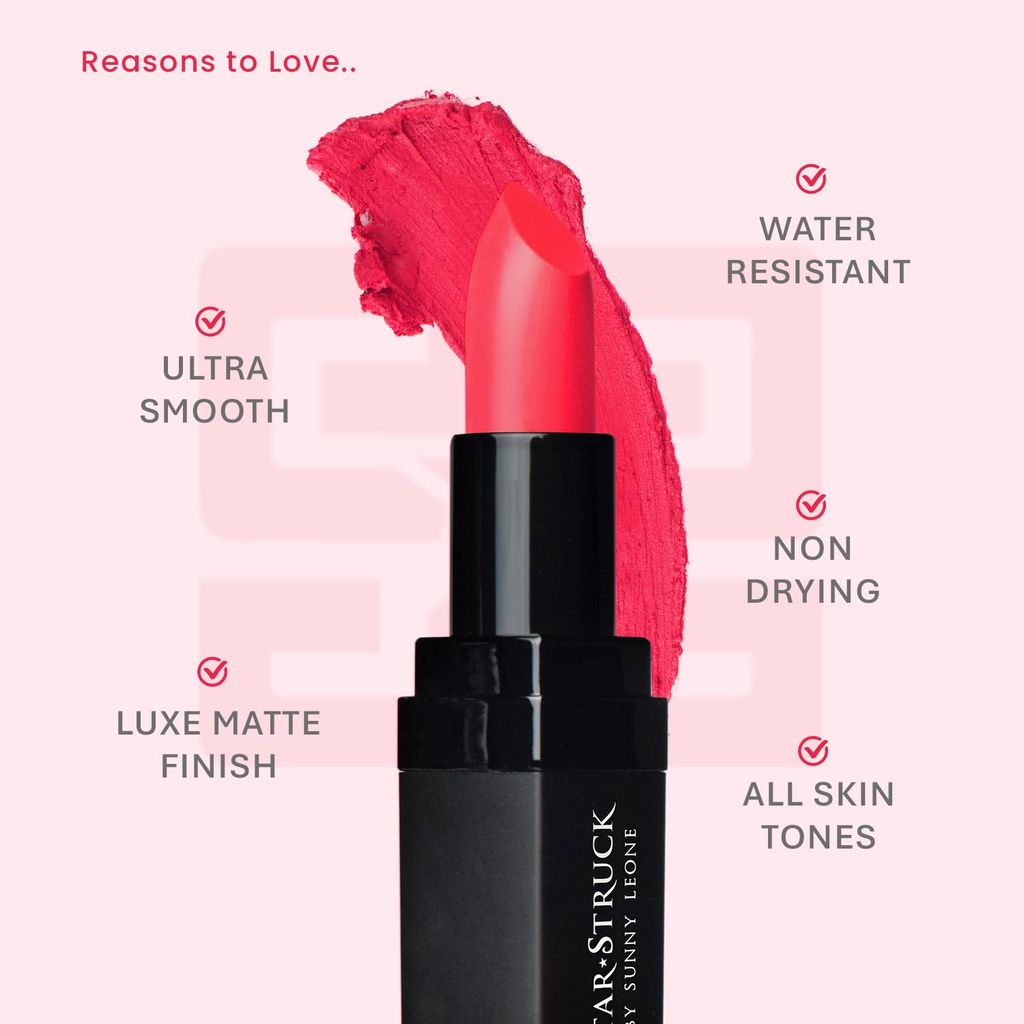 STARSTRUCK BY SUNNY LEONE Luxe Matte Lipstick | Richly Pigmented Luxe Matte Lipstick