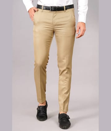 AXOLOTL Regular Flat Men's Formal Trouser - Cream ( Pack of 1 )